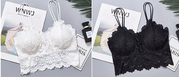 2019 New Arrival Women Push Up Wireless Lace Bra