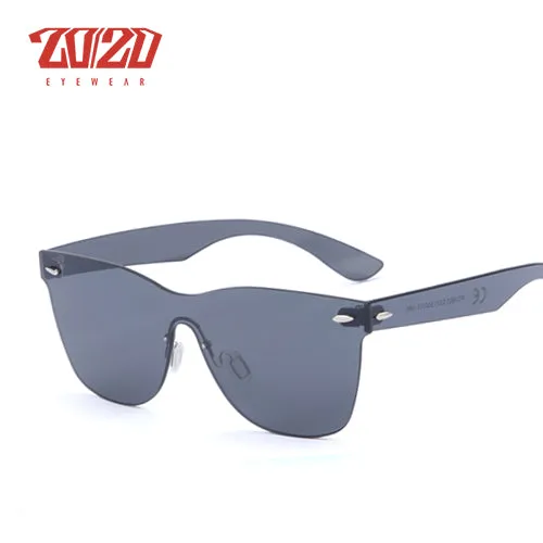 20/20 Unisex Oval Rimless Alloy Polarized Sunglasses Pc1601