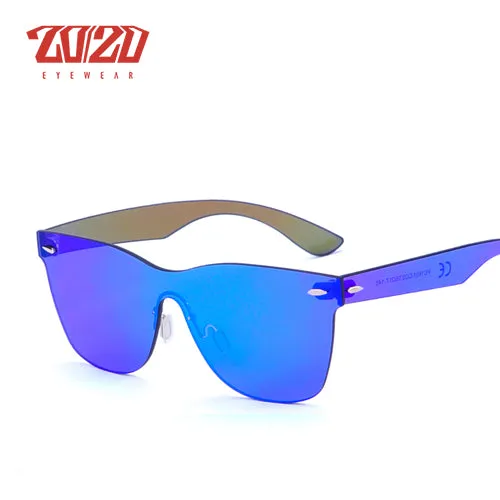 20/20 Unisex Oval Rimless Alloy Polarized Sunglasses Pc1601