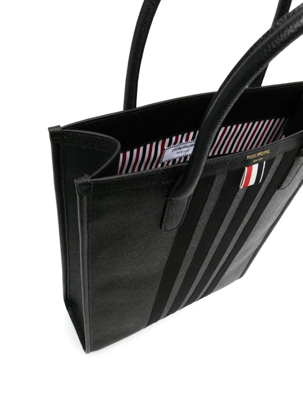 4-Bar Leather Tote Bag