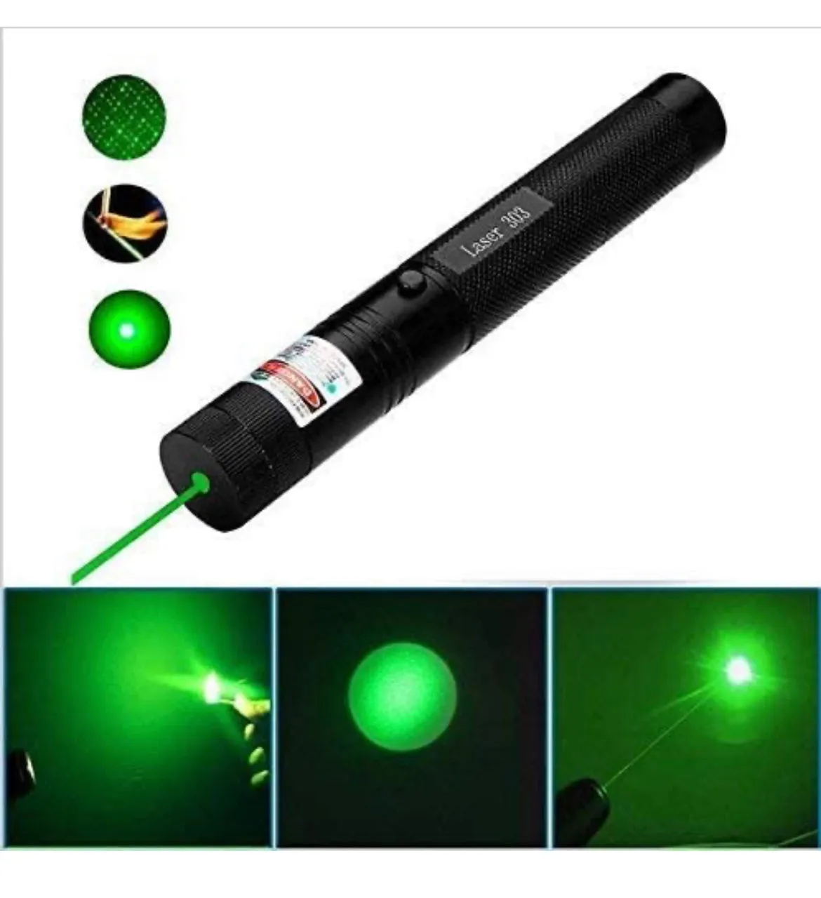 Avenger Laser light for kids - recahrgeable laser light with battery and changing lens