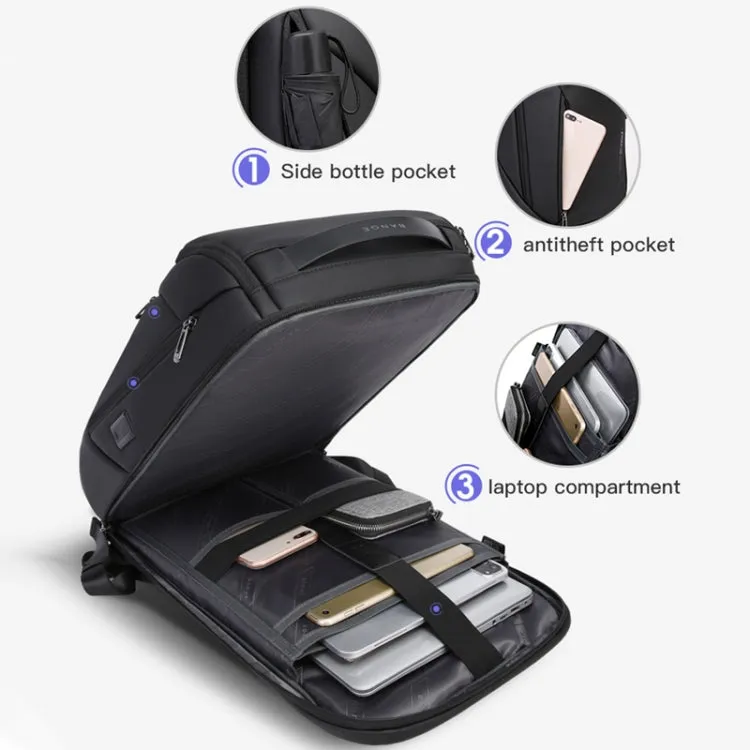 Bange BG-2517 Men Business Backpack with USB Port, Size: 48 x 31 x 16cm(Black)