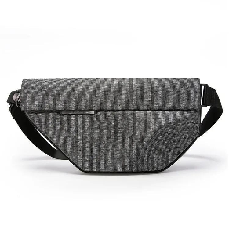 Bange BG-7502 Men Pyramid Hard Shell Waterproof Crossbody Chest Bag, Size: 35 x 18 x 5cm(Grey)