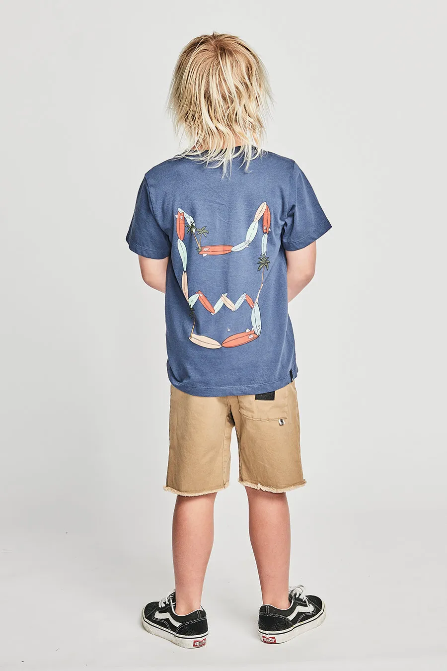 Boys T-Shirt Munster Kids Island Way Dark Denim