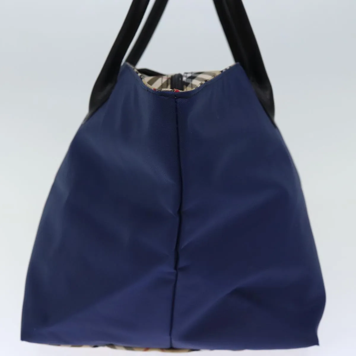 BURBERRYSs Nova Check Blue Label Tote Bag Nylon Navy  bs14253