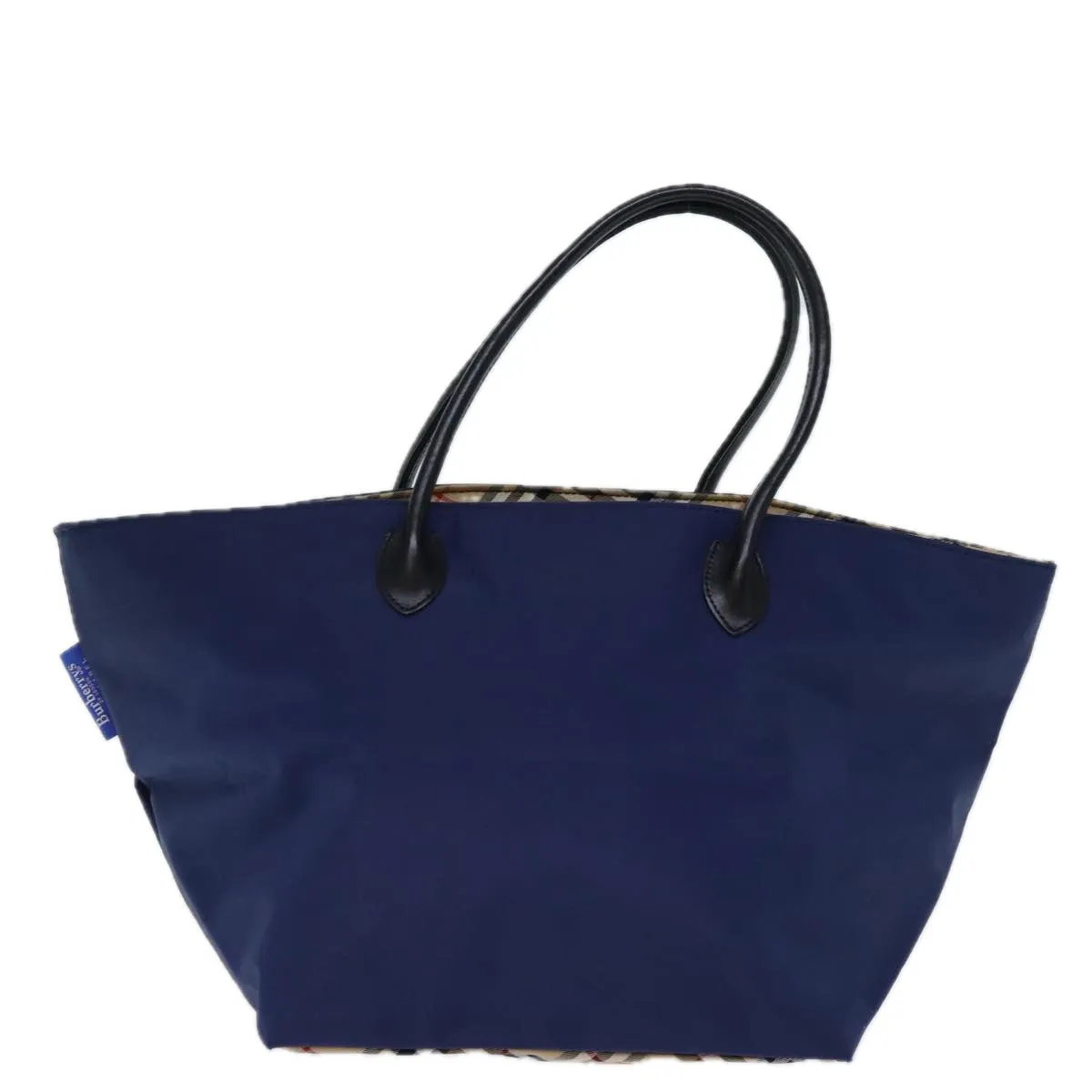 BURBERRYSs Nova Check Blue Label Tote Bag Nylon Navy  bs14253