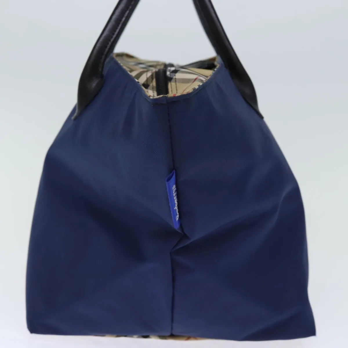 BURBERRYSs Nova Check Blue Label Tote Bag Nylon Navy  bs14253