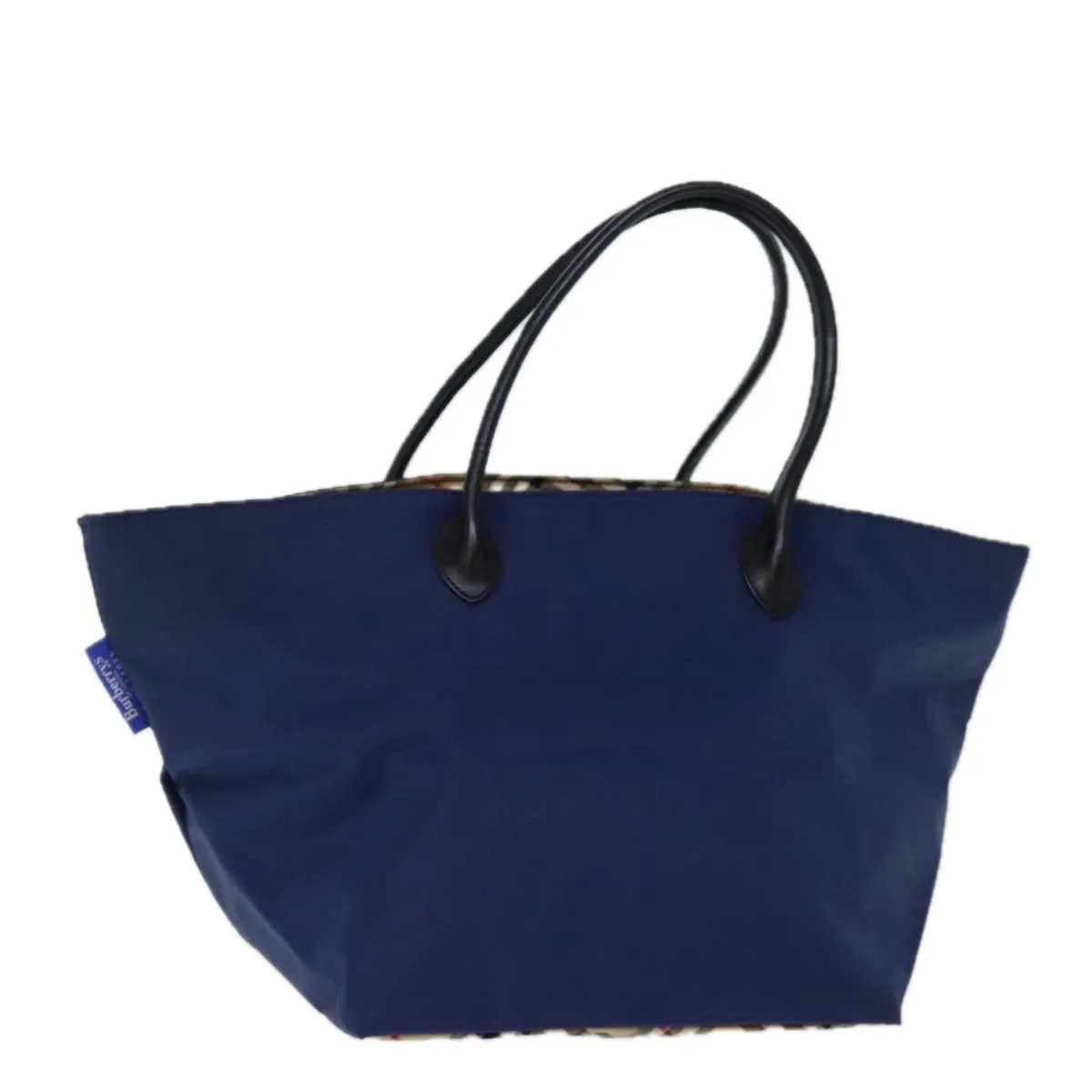 BURBERRYSs Nova Check Blue Label Tote Bag Nylon Navy  bs14253