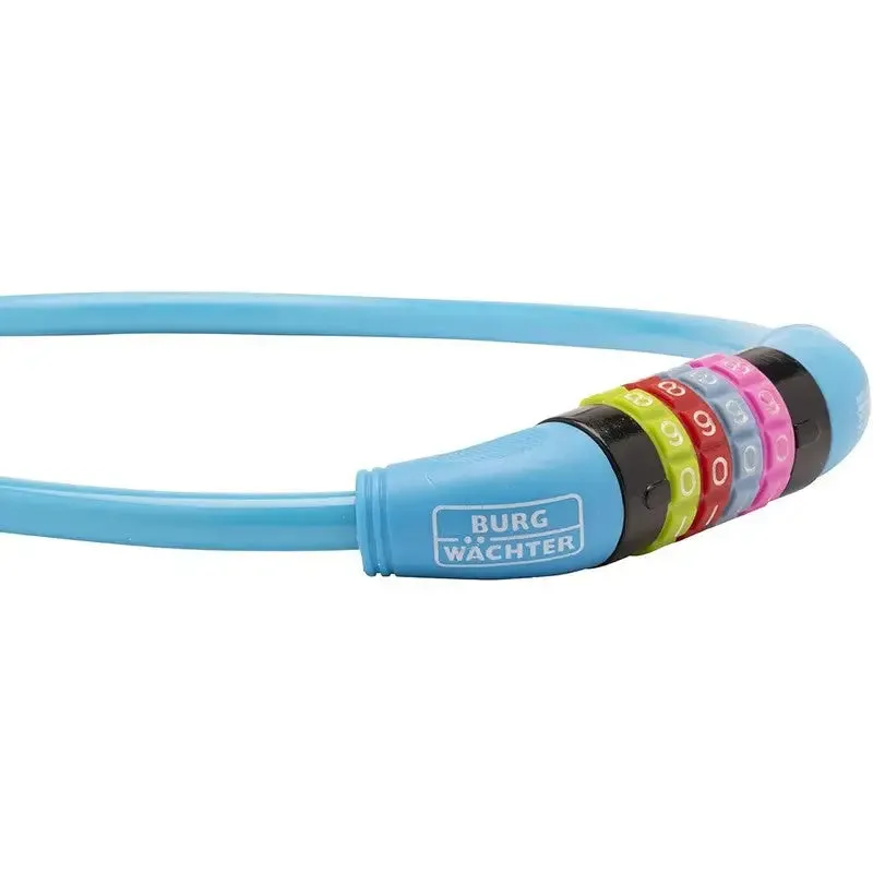 Burg Wacher Kids Combi Lock Cable - Blue