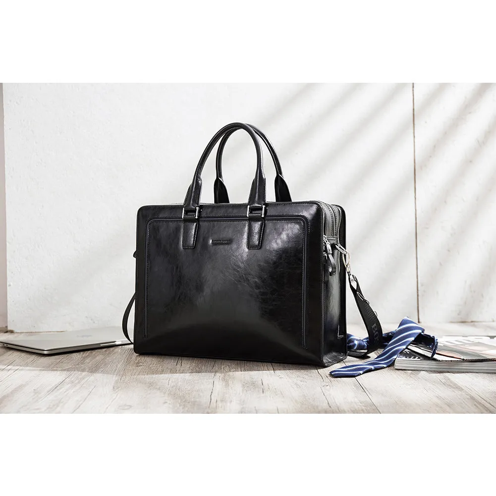 Carol  Designer Briefcase For Women — Italian Leather