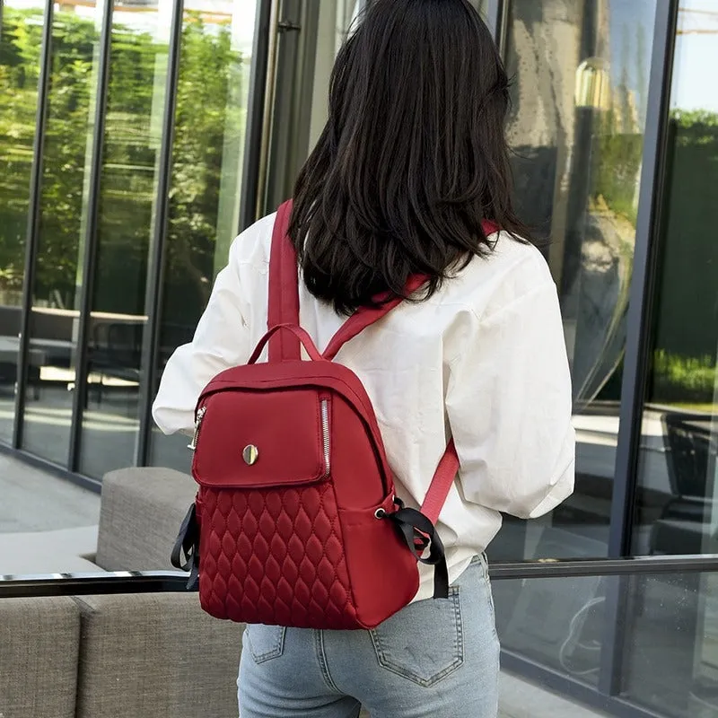 Casual Women Ribbon Backpack