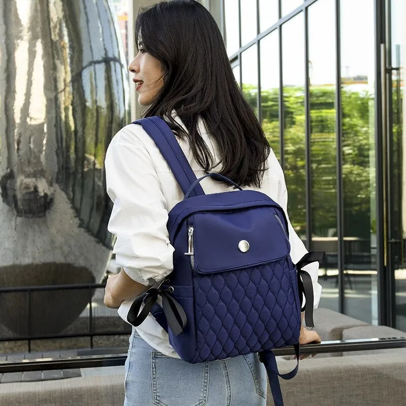 Casual Women Ribbon Backpack