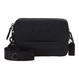 Coach Charter Crossbody In Signature Unisex Across Body Bag, Black