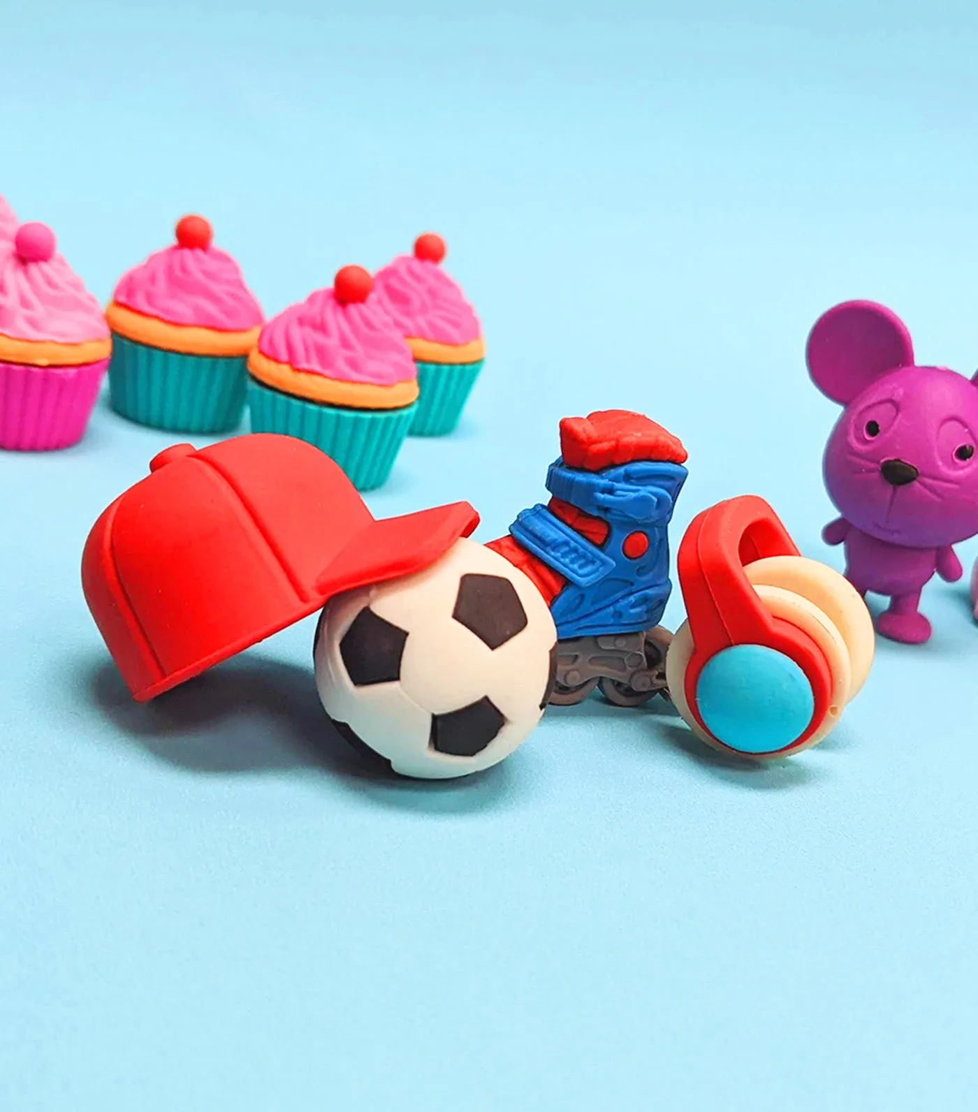 Cool Dude Eraser Set