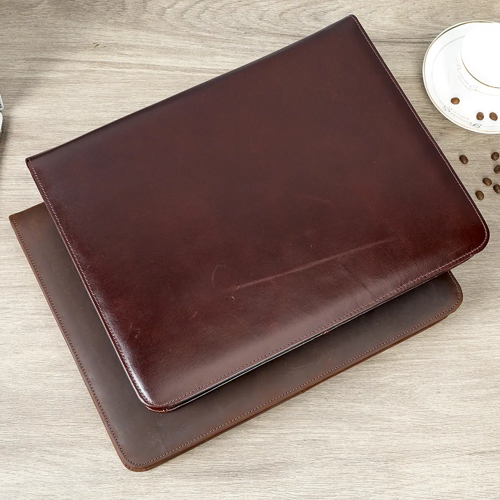 CowLuxe Stylish Leather Men's Ipad Bag