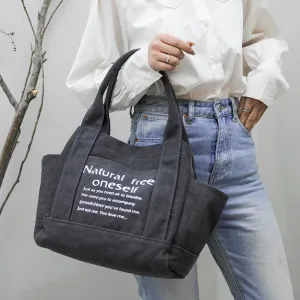 Darianrojas New Canvas Art Bag Sen Series One Shoulder Casual Fashion Fresh Letter Hand Bag Female Shoulder Bag