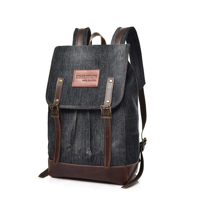 Denim Women Retro Teenage Laptop Backpack