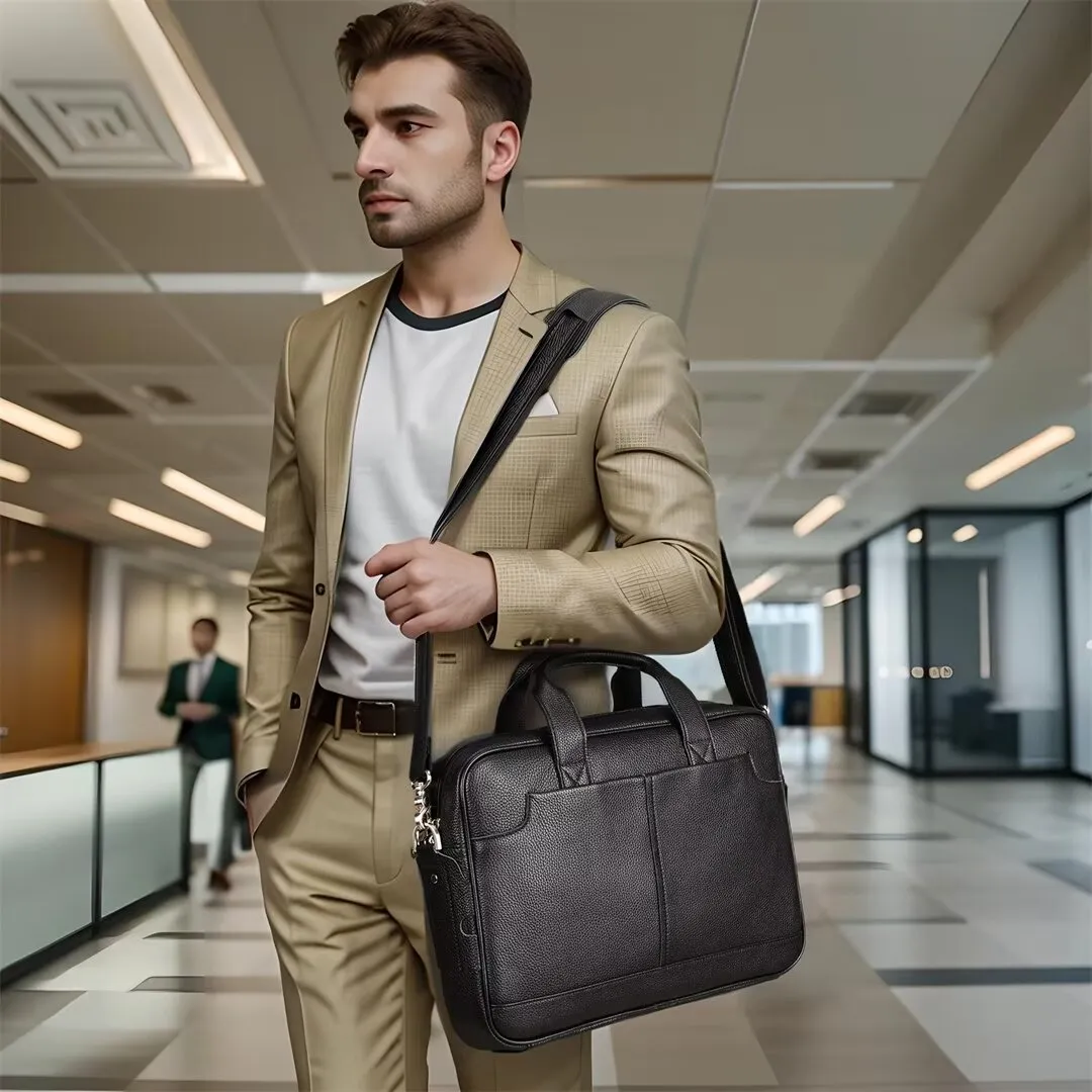 Distinguished Gentleman's Leather Bag