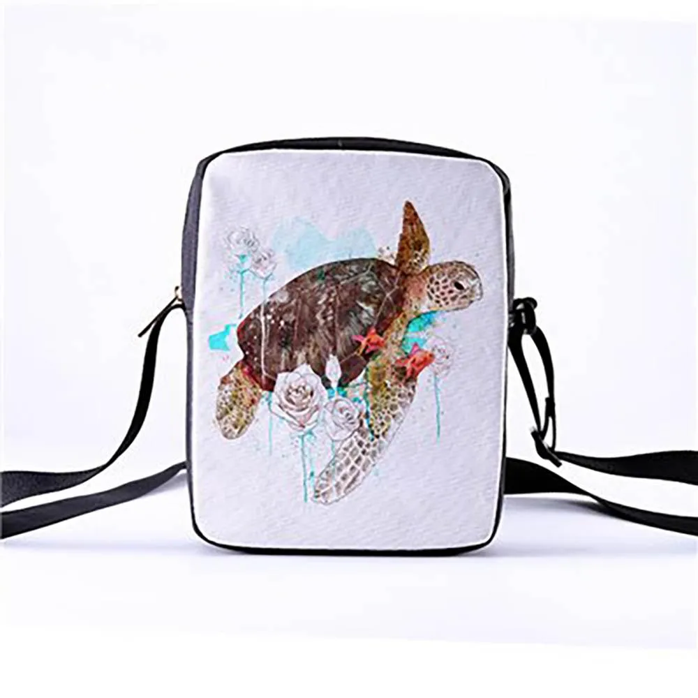 Eco-Friendly Sea Creature Cross Body Messenger Bag