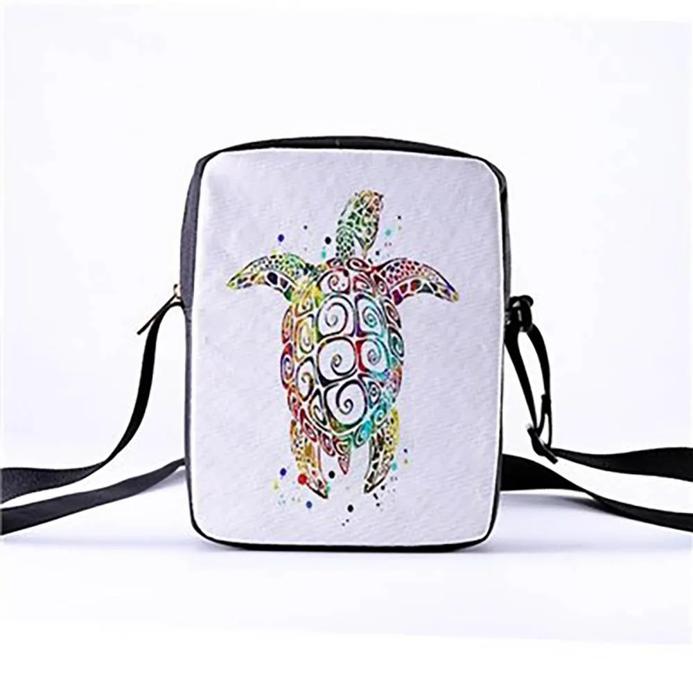 Eco-Friendly Sea Creature Cross Body Messenger Bag