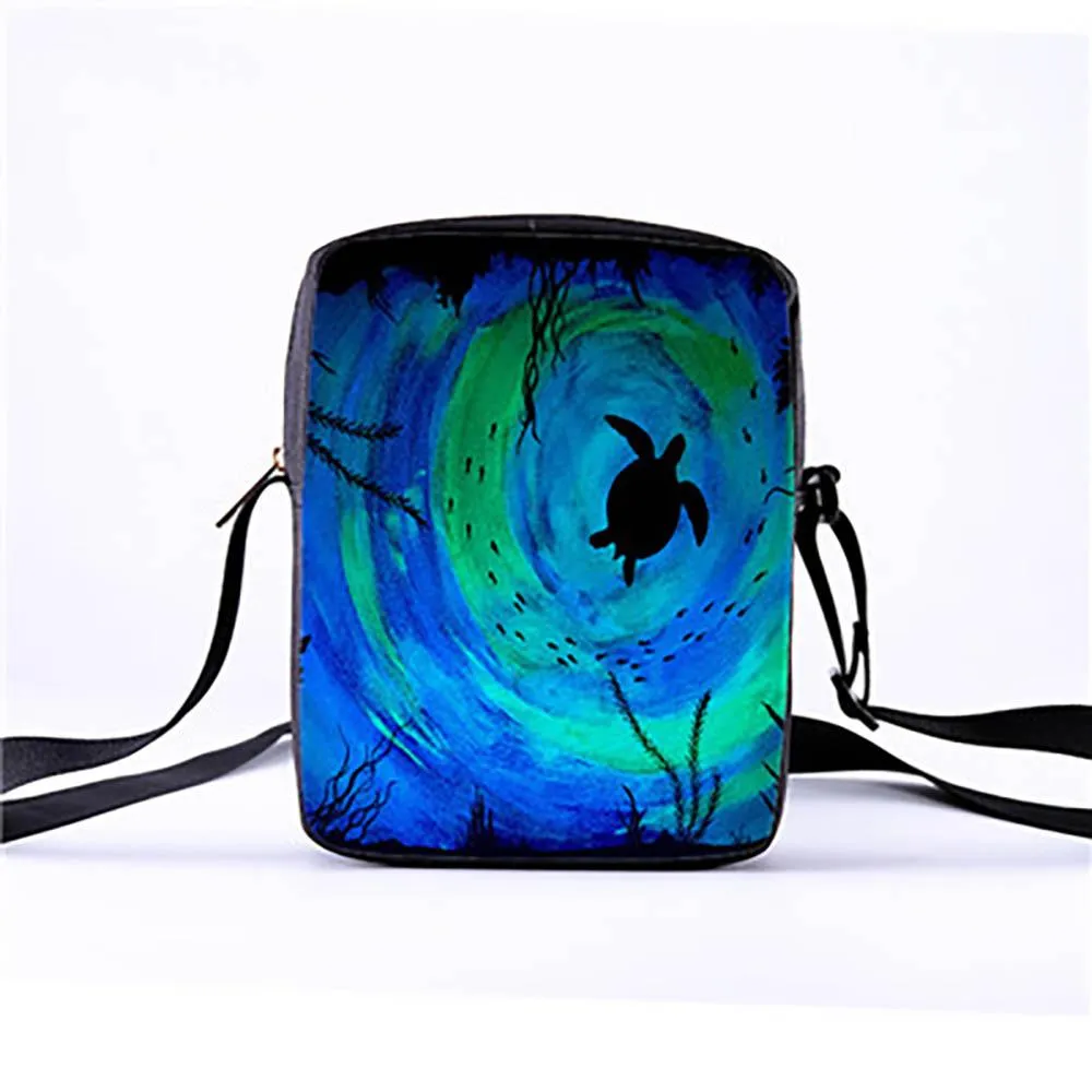 Eco-Friendly Sea Creature Cross Body Messenger Bag