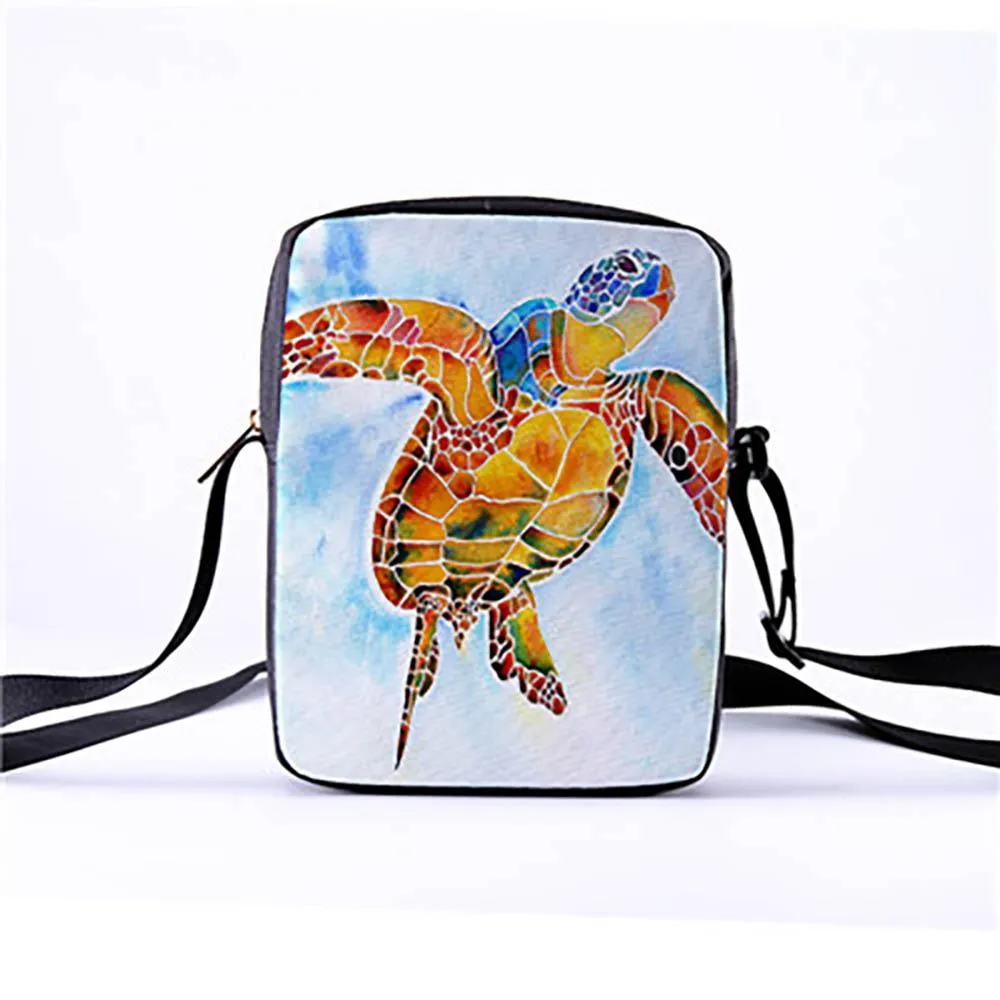 Eco-Friendly Sea Creature Cross Body Messenger Bag