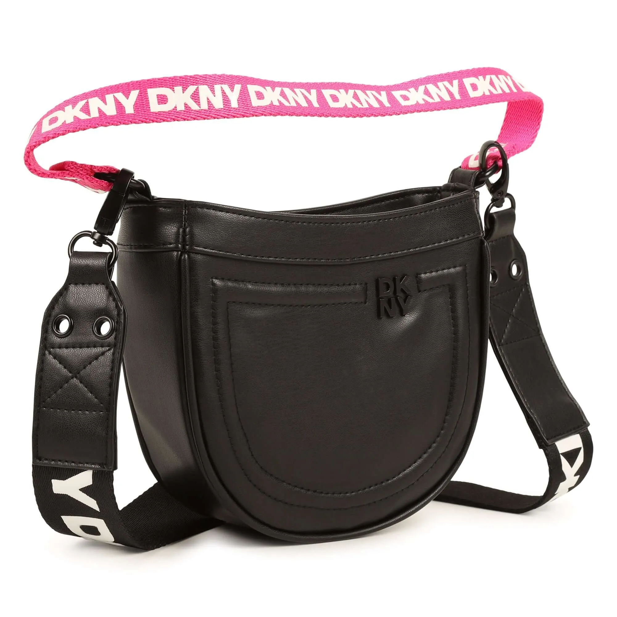 Girls Black Handle Bag