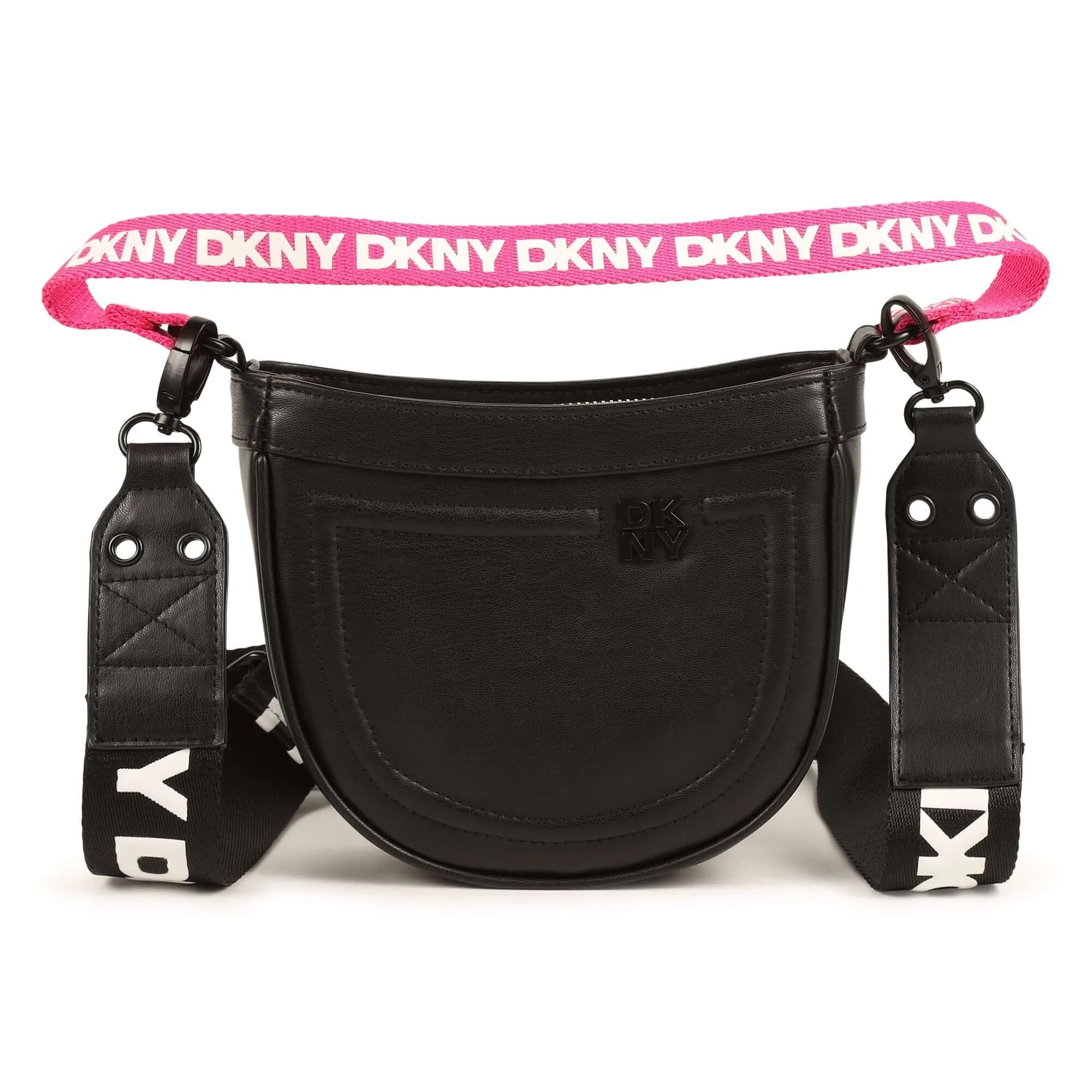 Girls Black Handle Bag