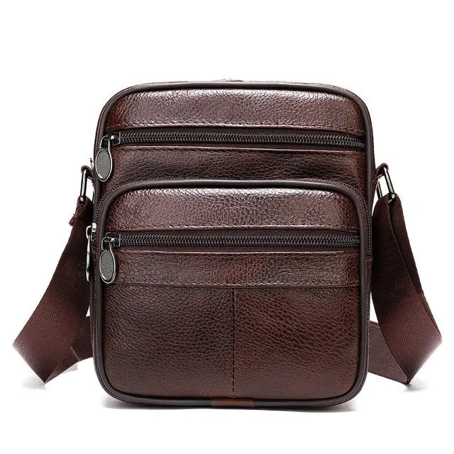 Graceful Exotic Leather Zipper Flap Messenger Bag