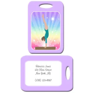 Gymnastics Dreams Bag Tag - Beam Design