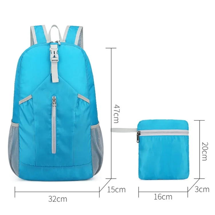 HAWEEL Hiking Portable Foldable Backpack Large Capacity Shoulders Bag (Blue)