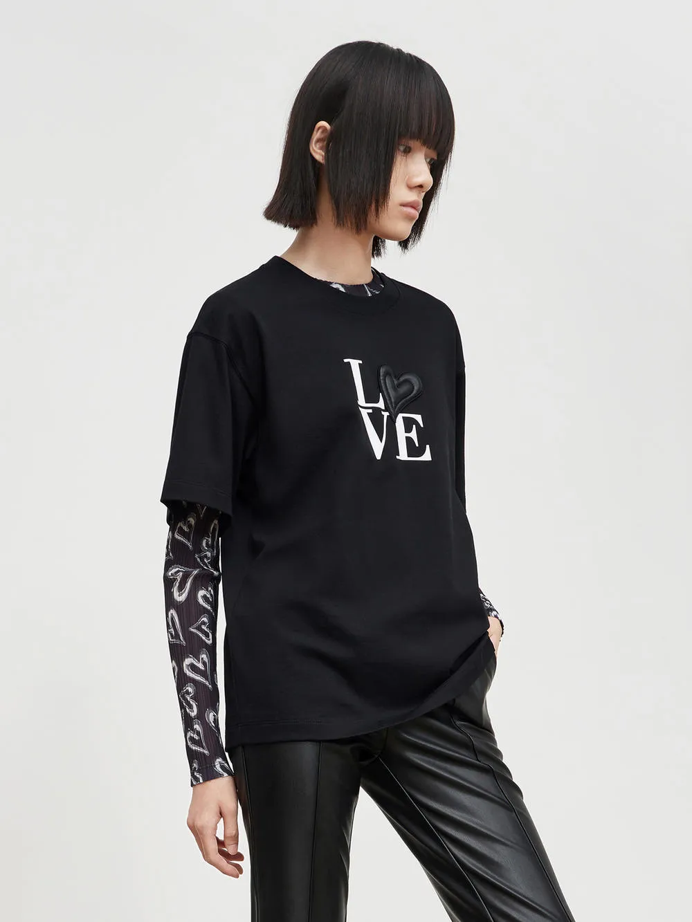 HOT SALE Cotton Letter Print T-shirt