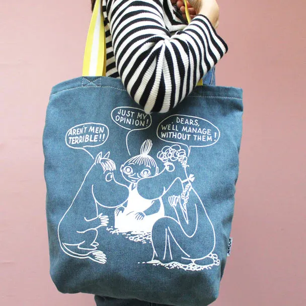 House of Disaster - Moomin 'Terrible Men' Denim Tote Bag