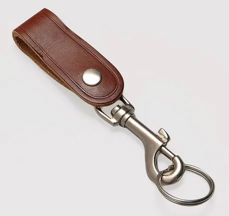 Hy-Ko KC186 Leather Key Strap with Bolt Snap