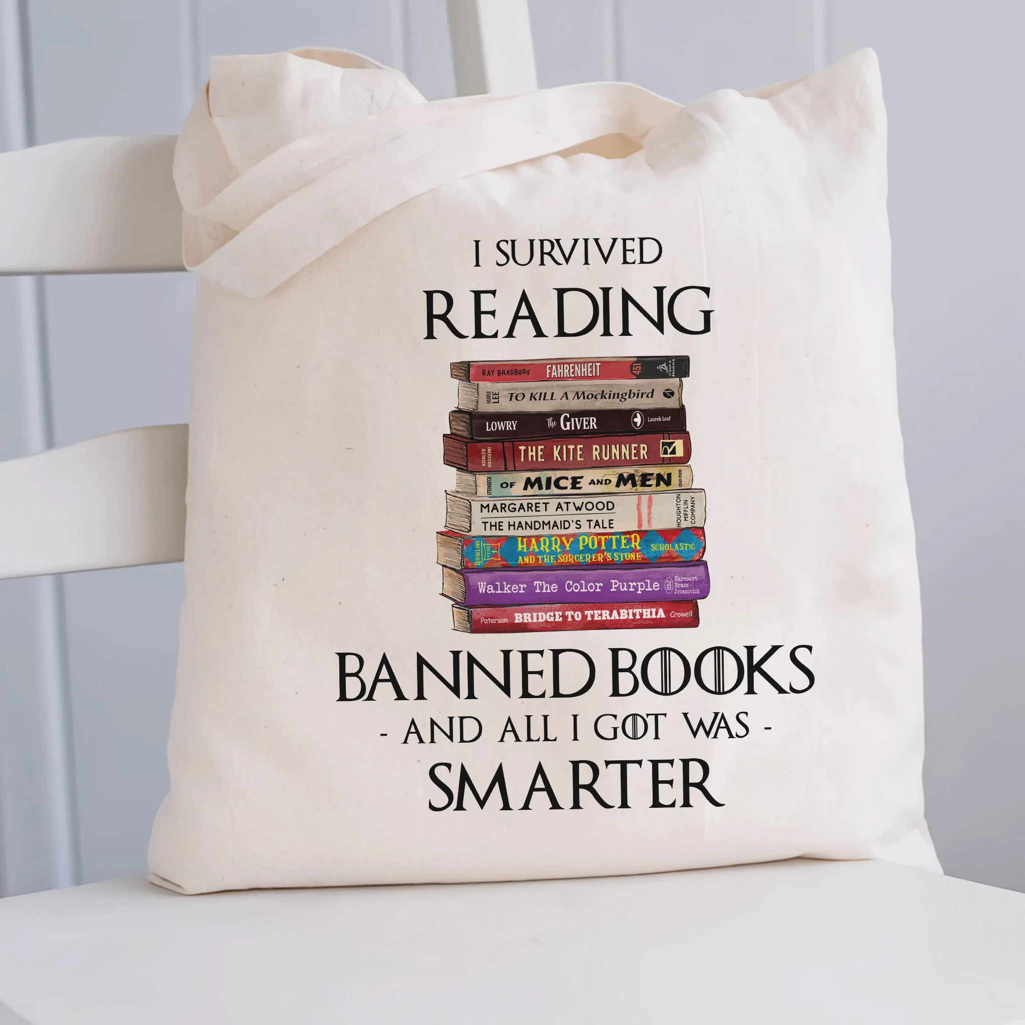 I Survived Reading Banned Books And All I Got Was Smarter Book Lover Gift TBW193