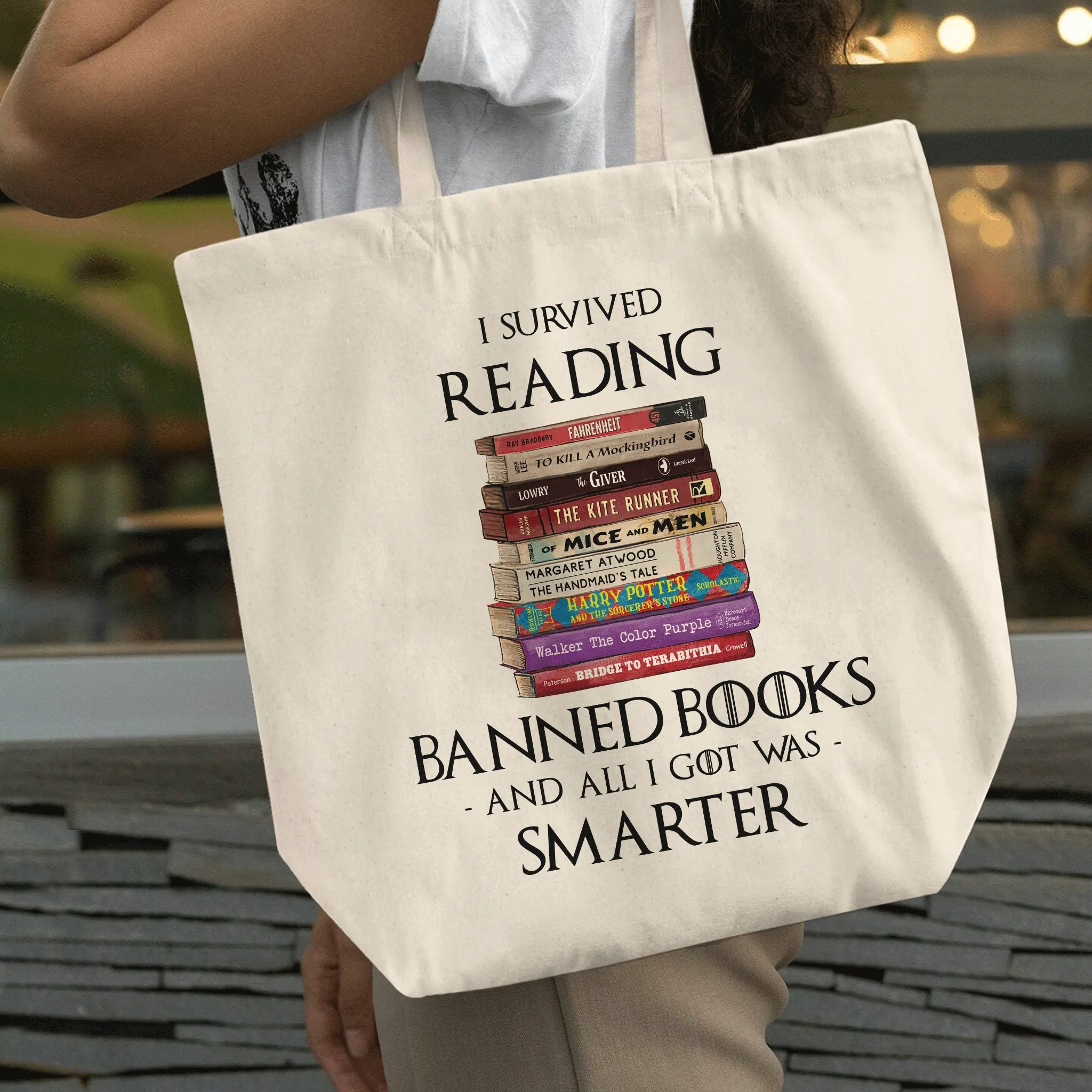 I Survived Reading Banned Books And All I Got Was Smarter Book Lover Gift TBW193