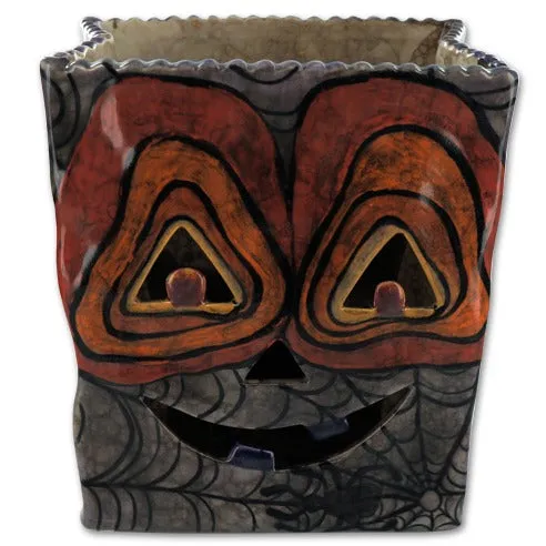 Jack-o-lantern Bag Votive 6" tall