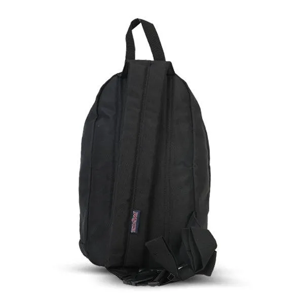 JANSPORT UNISEX CROSSBODY SHOULDER BLACK PLAIN BACKPACK