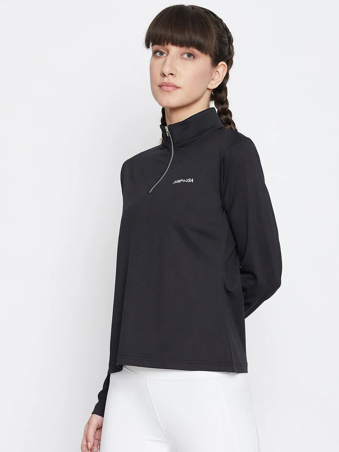 JUMP USA Women'S Solid Full Sleeve T-Shirt