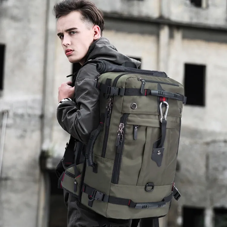 KAKA kaka2070 Oversized Version Men Oxford Cloth Waterproof Backpack Mountain Bag, Capacity: 50L(Blue)