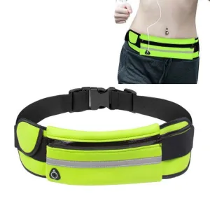 Kettle Pockets Outdoor Sports Mobile Phone Pockets Waist Bag(Fluorescent Green)