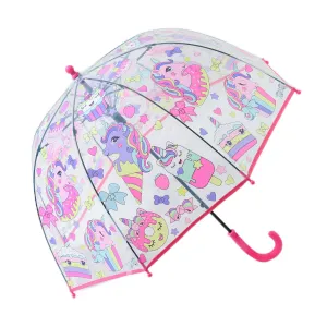 Kuber Industries Kids Umbrella | Umbrella for Rainy Days | Umbrellas for Rain | Umbrella For Travelling-Outdoor Activities | Umbrella for Kids-Boys & Girls | Kids Chhata | RST058A-F | Pink