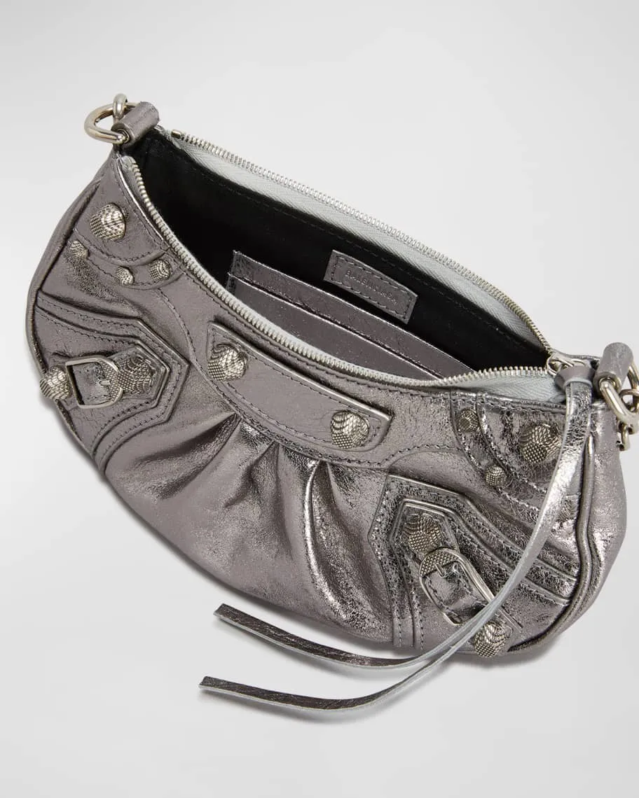 Le Cagole Balenciaga Small Metal Shoulder Bag