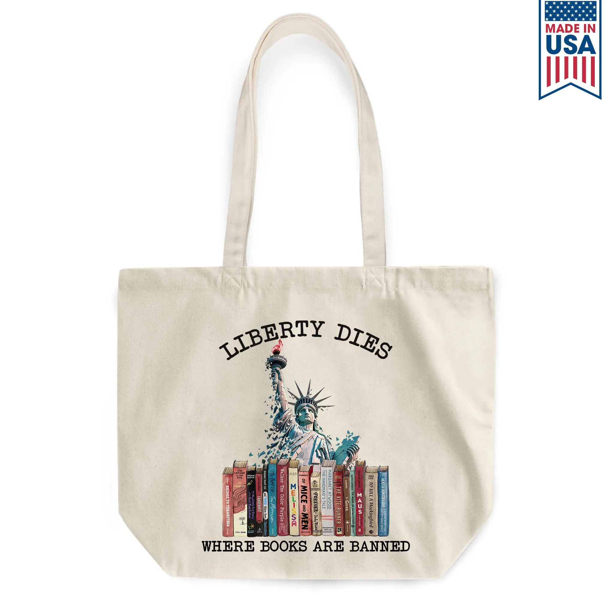 Liberty Dies Where Books Are Banned Book Lovers Gift TBW229