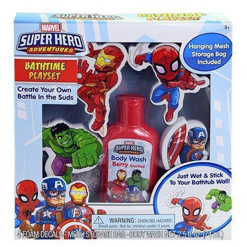 License Bath Time Play Set & Body Wash Of Peppa Pig, Paw Patrol And Super Hero Theme in Display-Buy One Of Your Choice