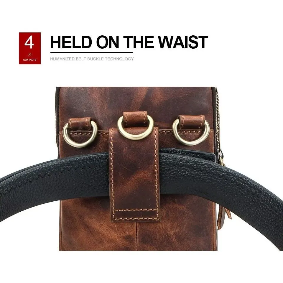 Luxury Leather Flap Crossbody Bag