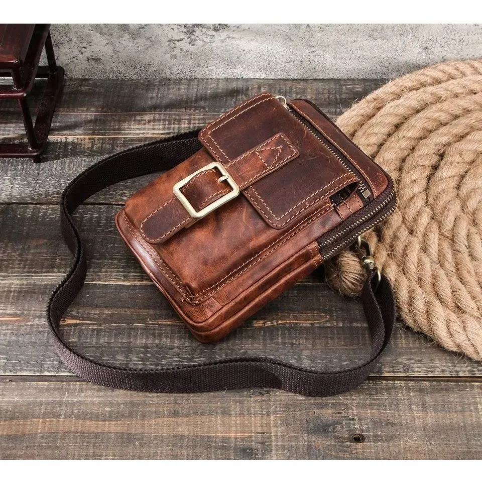 Luxury Leather Flap Crossbody Bag