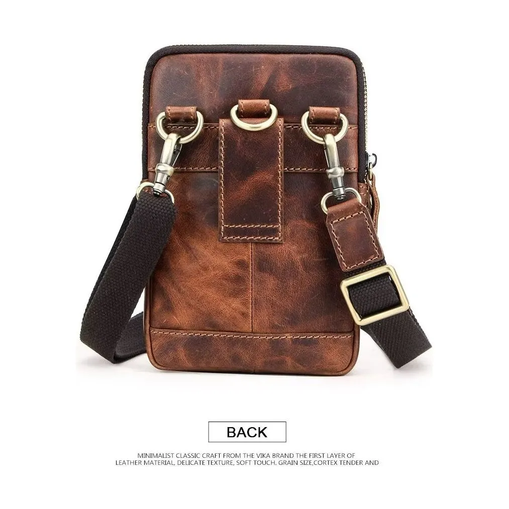 Luxury Leather Flap Crossbody Bag