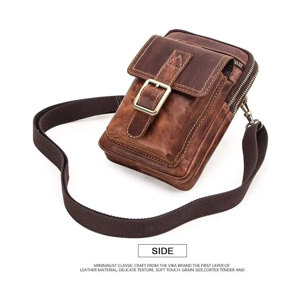 Luxury Leather Flap Crossbody Bag