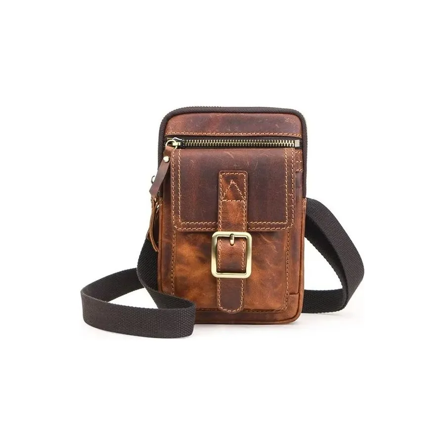 Luxury Leather Flap Crossbody Bag